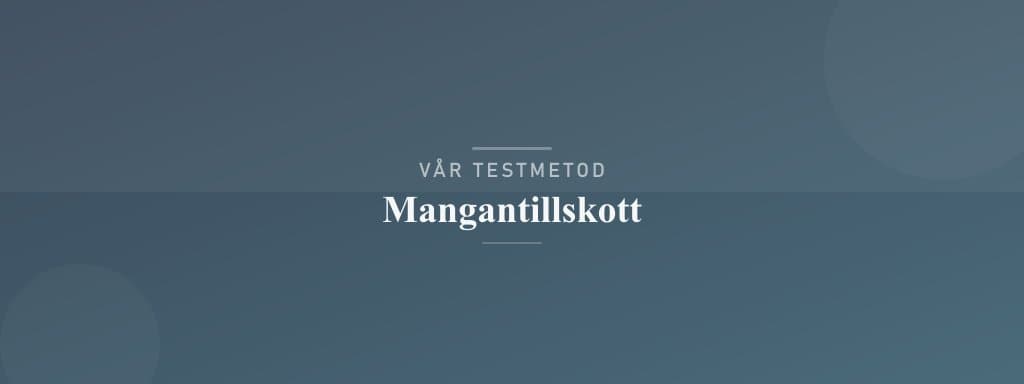 Så testar vi mangantillskott