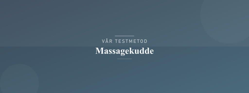 Så testar vi massagekudde