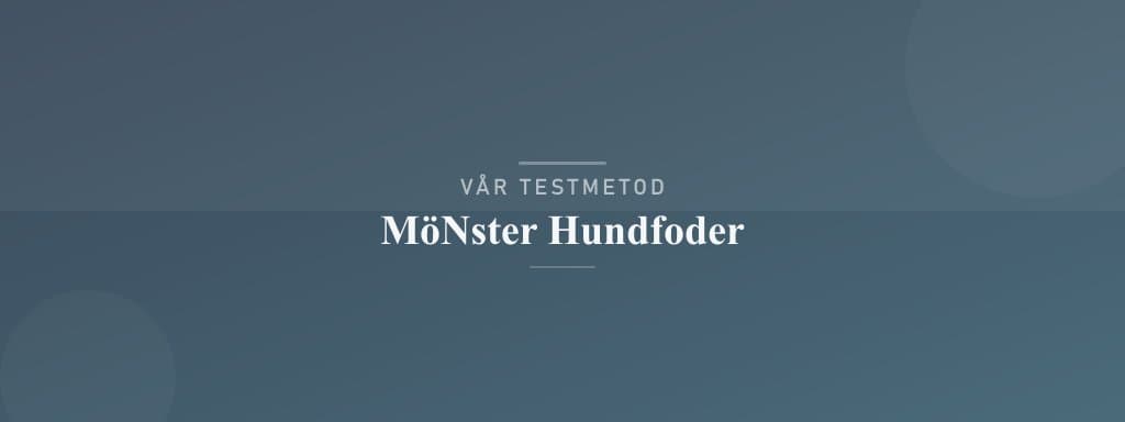 Så testar vi mönster hundfoder
