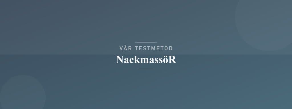 Så testar vi nackmassör