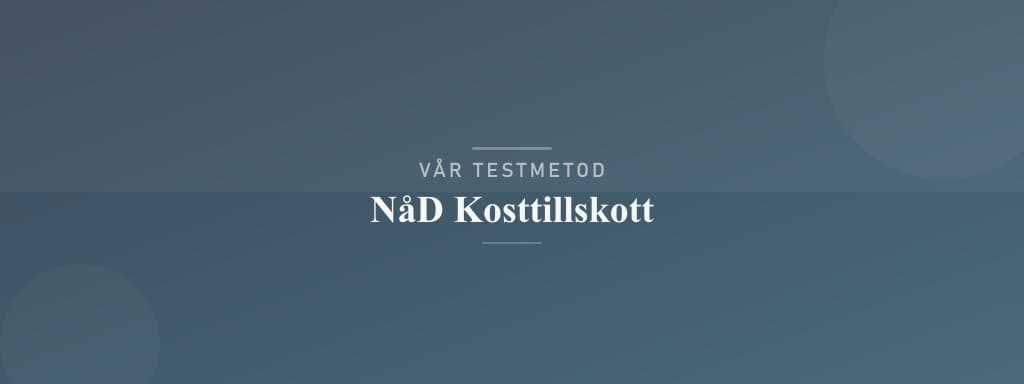 Så testar vi NAD kosttillskott