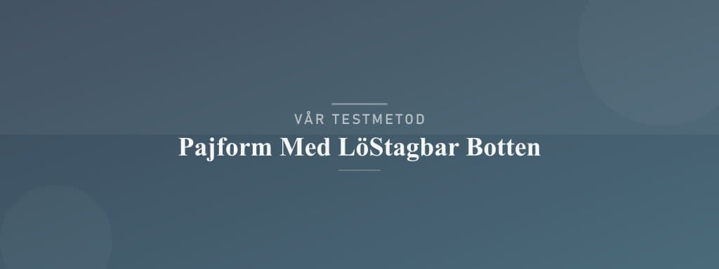 Så testar vi pajform med löstagbar botten