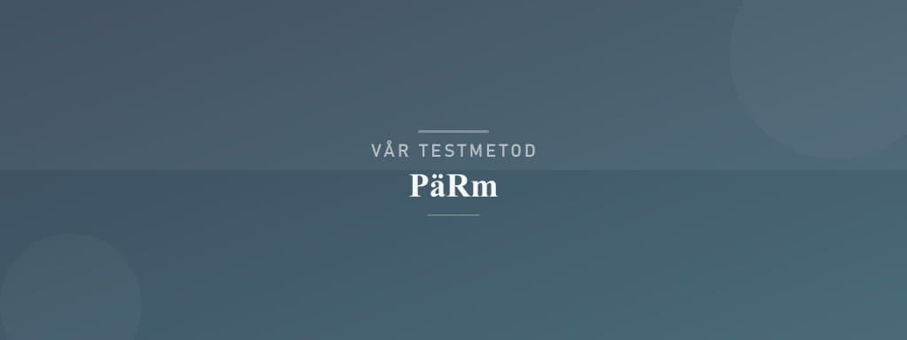Så testar vi pärm