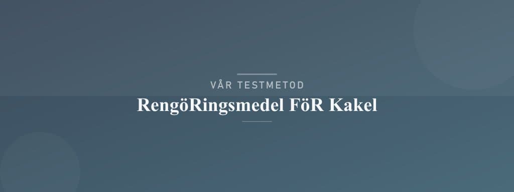 Så testar vi rengöringsmedel för kakel