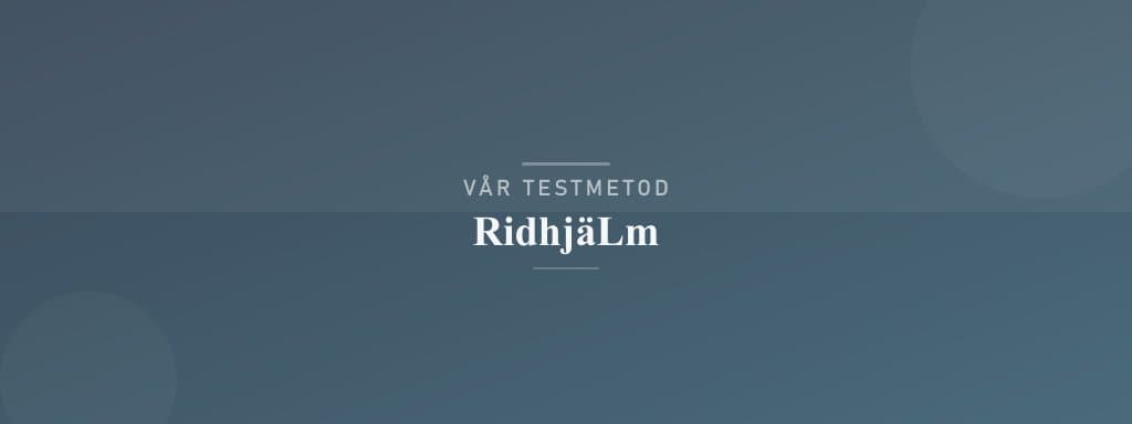 Så testar vi ridhjälm