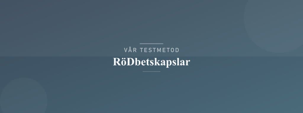 Så testar vi rödbetskapslar