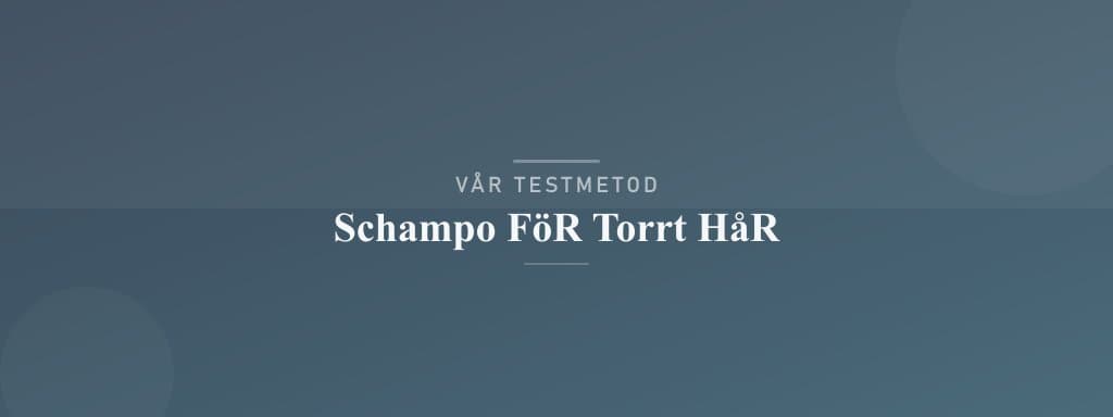 Så testar vi schampo för torrt hår