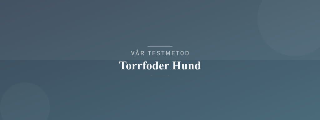 Så testar vi torrfoder hund