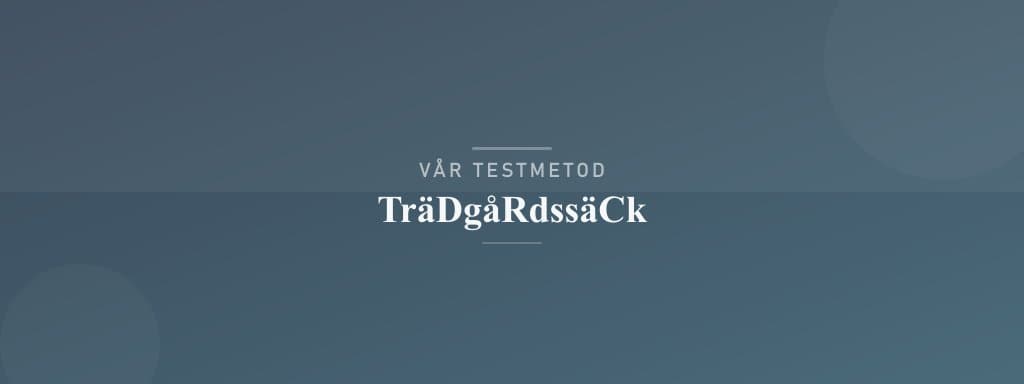 Så testar vi trädgårdssäck