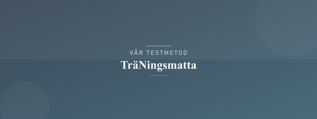 Så testar vi träningsmatta