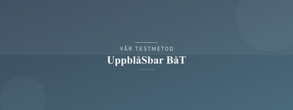 Så testar vi uppblåsbar båt