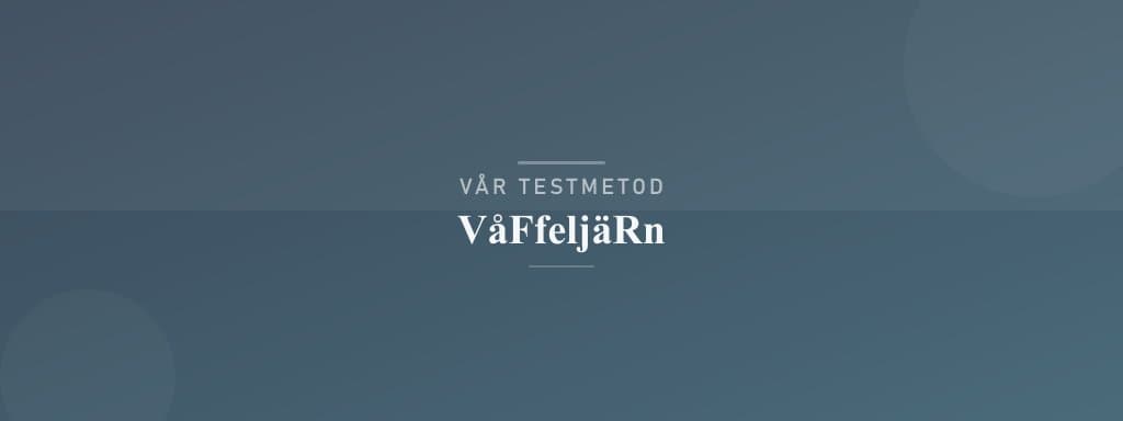 Så testar vi våffeljärn