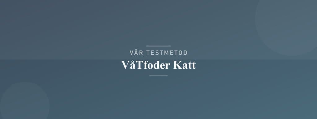 Så testar vi våtfoder katt