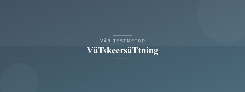Så testar vi vätskeersättning