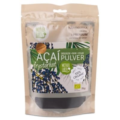 Mother Earth Frystorkat Acaipulver Eko & Raw – Topp-eko-val – acaipulver bäst i test 2026