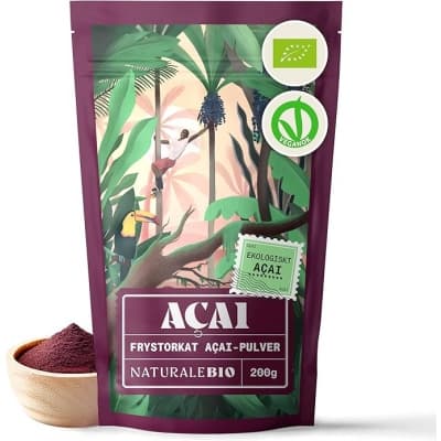 Naturalebio Acai Pulver – Största förpackning – acaipulver bäst i test 2026