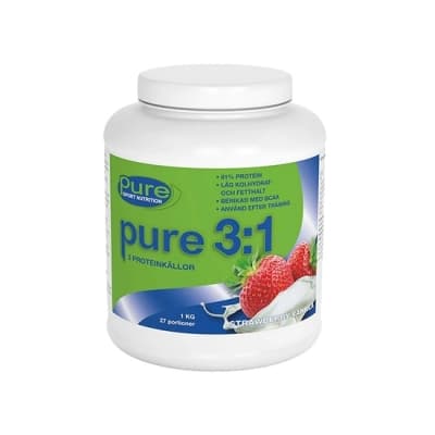 Pure Sport Nutrition Pure 3:1 Strawberry Vanilla – Optimal återställning – äggproteinpulver bäst i test 2026