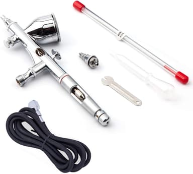 Airbrush pistolkit Fengda FE-180K med 0,2 mm och 0,3 mm munstycke