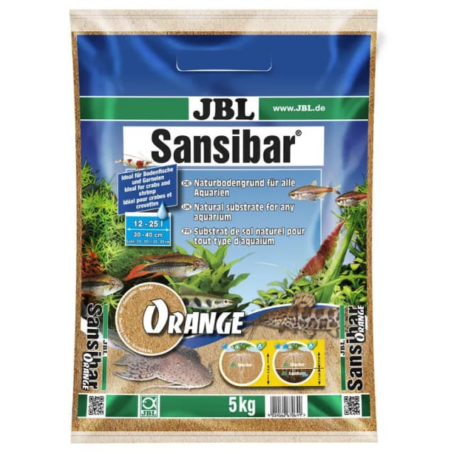 JBL Sansibar Orange 5kg – Bäst i test – akvariegrus bäst i test 2026