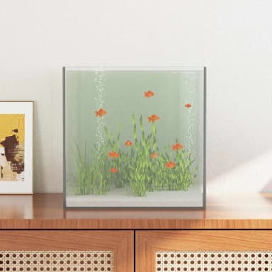 vidaXL Akvarium med lagring 30 x 30 x 30 cm Glas