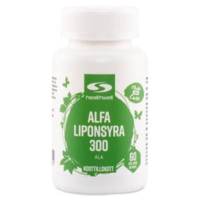 Healthwell Alfa Liponsyra 300 – Bäst i test – alfa-liponsyra bäst i test 2026