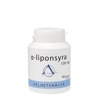 Helhetshälsa A-liponsyra 100 Mg 90 Kapslar – Vegantopp – alfa-liponsyra bäst i test 2026