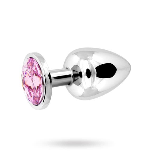 Metal Plug Large - Silver/Pink – Bästa premium – analplugg bäst i test 2026