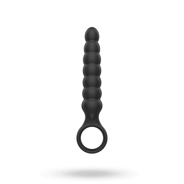 Black Ribbed Anal Plug With Vibrations – Bästa budgetalternativ – analvibrator bäst i test 2026