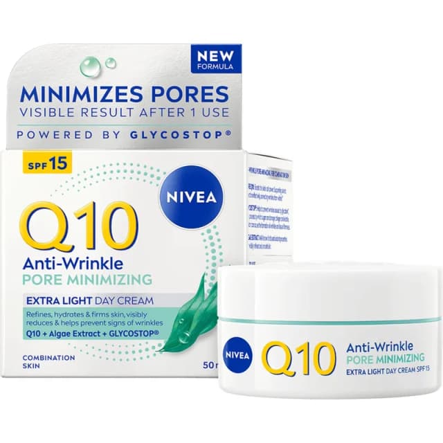 NIVEA Dagkräm Q10 Power Pore Minimising Day Cream SPF15 50 ml – Redaktionens val – ansiktskräm med spf15 bäst i test 2026