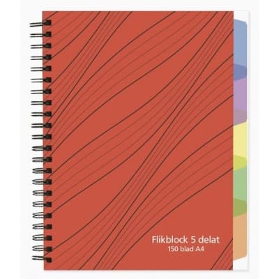ämnesblock A4 70g 150 Blad Med 5 Avdelare, Spiral – Bäst i test – anteckningsblock a4 bäst i test 2026