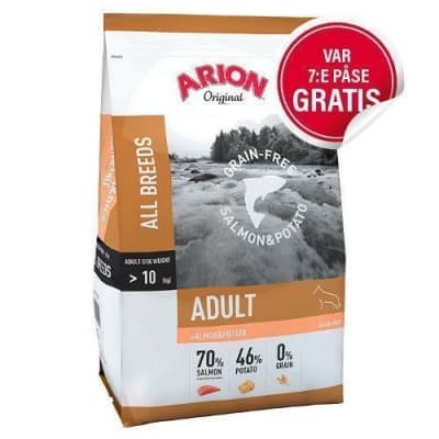 Arion Grain Free Salmon & Potato – Topp utan spannmål – arion hundfoder bäst i test 2026