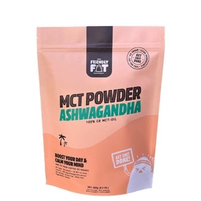 The Friendly Fat Company C8 Mct-pulver Ashwagandha 260 G – Mest sammansatt – ashwagandha pulver bäst i test 2026