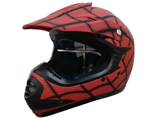 MCU-Sport Barn Crosser-hjälm SpiderRed XL – atv barnhjälm bäst i test 2026