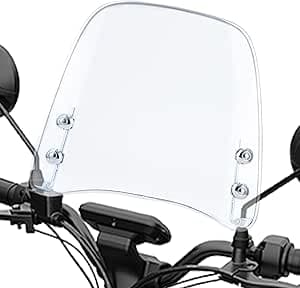 Motorcykel vindruta, ATV vindruta, flexibel vinddeflektor, högupplöst främre flygskärm för ATV, motorcykel vindruta ersättning för män, kvinnor, vuxna – Bäst i test – atv-vindruta bäst i test 2026
