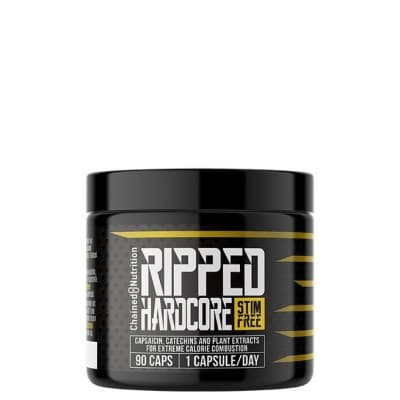 Chained Nutrition Ripped Hardcore Stimfree Fettförbrännare 90 Kapslar – Koffeinfritt toppval – bantningspiller bäst i test 2026