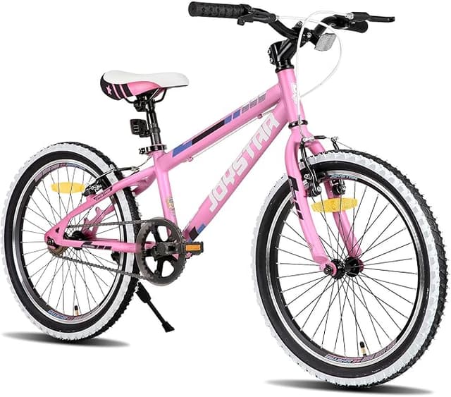 JOYSTAR Lubbock 20 24 tums barncykel för pojkar och flickor i åldern 7–12 år hardtail mountainbike för barn med 1-växlad växel, vita vägg-knobby däck, barncykel – Bäst i test – barncykel bäst i test 2026