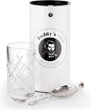 Buddy's Bar - Omrörningsset, omrörningsglas 500 ml, 27 cm barsked, sil/barsikt, rostfritt stål spegelpolerad, livsmedelssäker, diskmaskinssäker, barset inklusive presentask