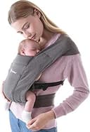 Ergobaby Embrace, Ergonomisk Bärsele För Spädbarn, Stöttande Midjeband, Kompakt, Låg Vikt, Lättanvänd, Heather Grey