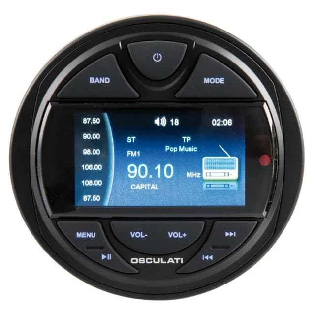 Osculati M3-TFT radio för instrumentpanel – Bäst med display – båtstereo bäst i test 2026