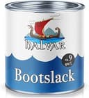 Halvar Båtfärg yachtfärg båtfärg yachtfärg PU-förstärkt för trä förstärkt, extremt tålig och mycket elastisk fartygsfärg (2,5 L, vit (RAL 9010))