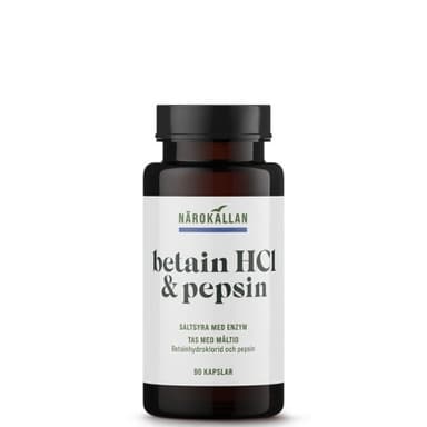 Närokällan Betain Hcl & Pepsin 90 Kapslar