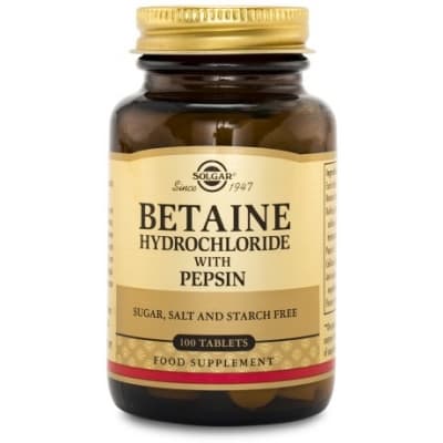 Solgar Betaine Hydrochloride – Budgetvalet – betain hcl bäst i test 2026