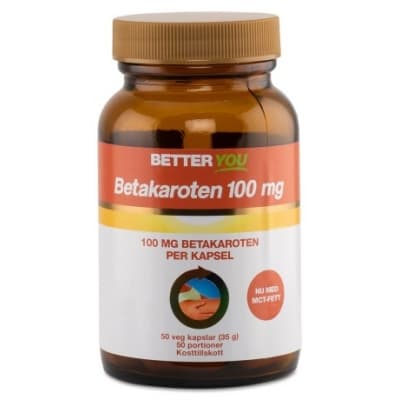Better You Betakaroten 100 Mg – Svenskt toppval – betakarotentabletter bäst i test 2026