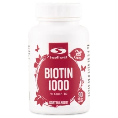 Healthwell Biotin 1000 – Toppval för nerver – biotintabletter bäst i test 2026