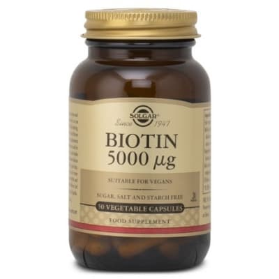 Solgar Biotin 5000 Ug – Toppklassval – biotintabletter bäst i test 2026