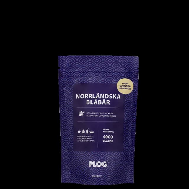 PLOG Norrländska Blåbär 100 g – Bästa allergivänliga – blåbärspulver bäst i test 2026