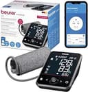 Beurer BM 64 blodtrycksmätare för överarmen, AFib-detektion för stroke-prevention, vilindikator, manschett för 22-42 cm, med app, dataöverföring till Apple Health och liknande