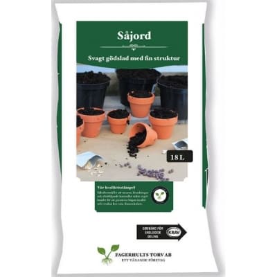 Såjord Krav, 18 L – Bäst för frö – blomjord bäst i test 2026