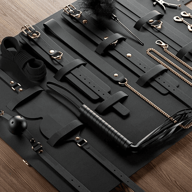 Luxury Bdsm 11-pcs Kit Clarissa Black – Bäst i test – bondage-kit bäst i test 2026