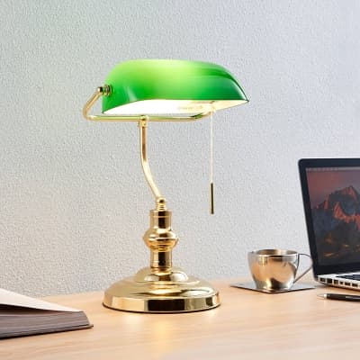 Bankirlampan Milenka, Polerad Mässing – Lyxigaste alternativ – bordslampa bäst i test 2026
